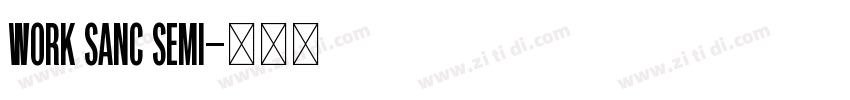 work sanc semi字体转换